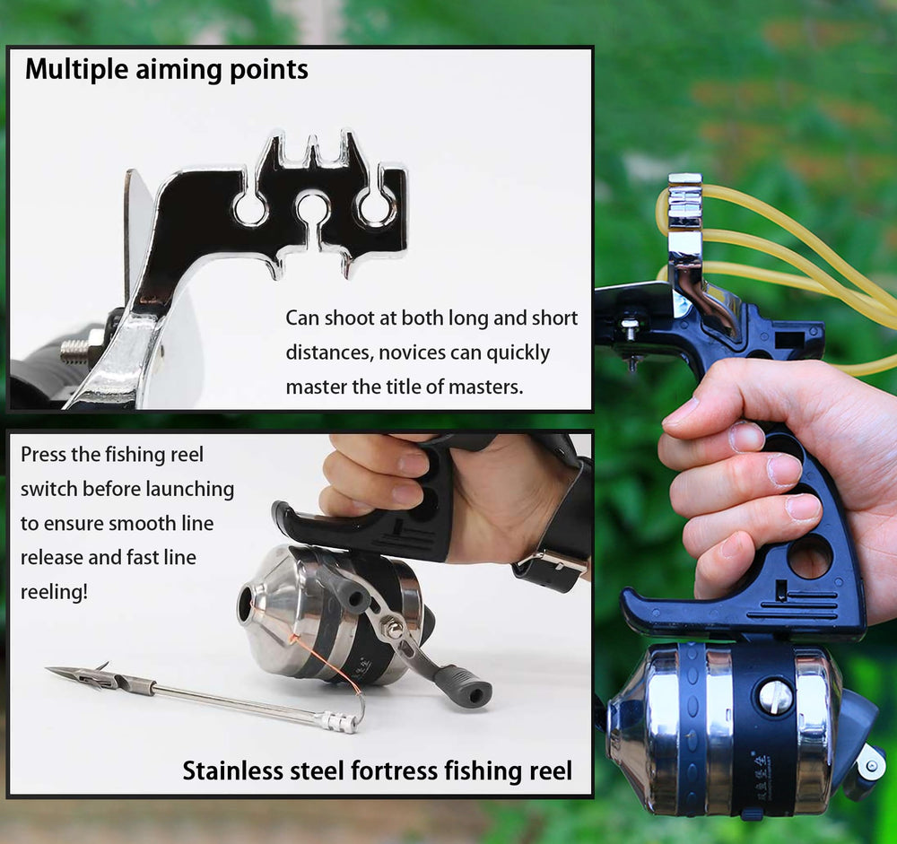 TIETHEKNOT slingshot gear ratio reel provides smooth casting and accurate shots.