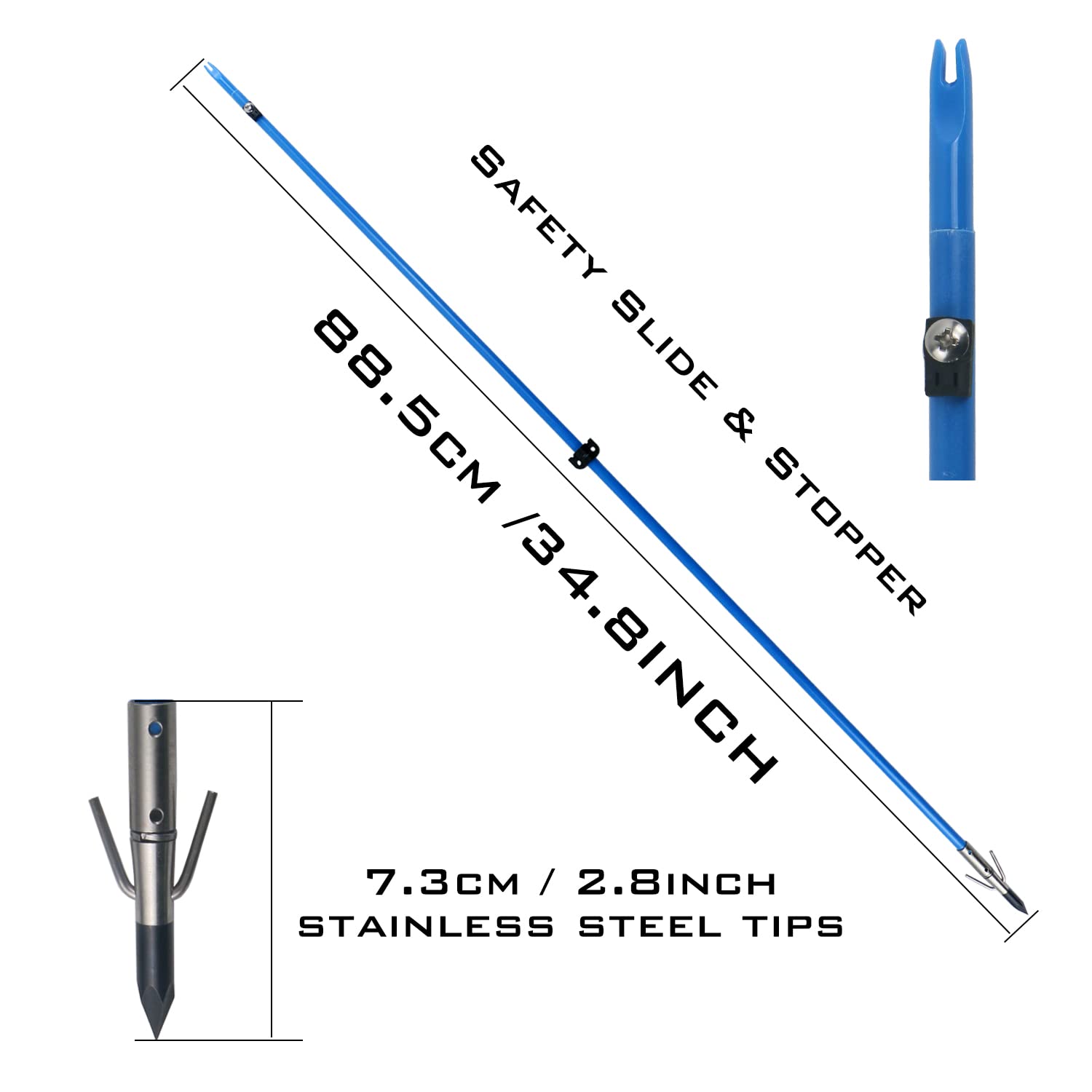TIGER ARCHERY safety slides highlight safety features to improve accuracy on water.