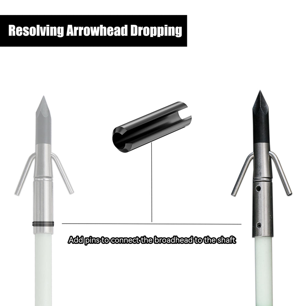TIGER ARCHERY bowfishing arrow nickel-point durable stainless steel tip for strong penetration