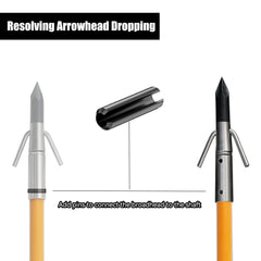 Tiger Archery nickel-plated broadhead point for durable penetration