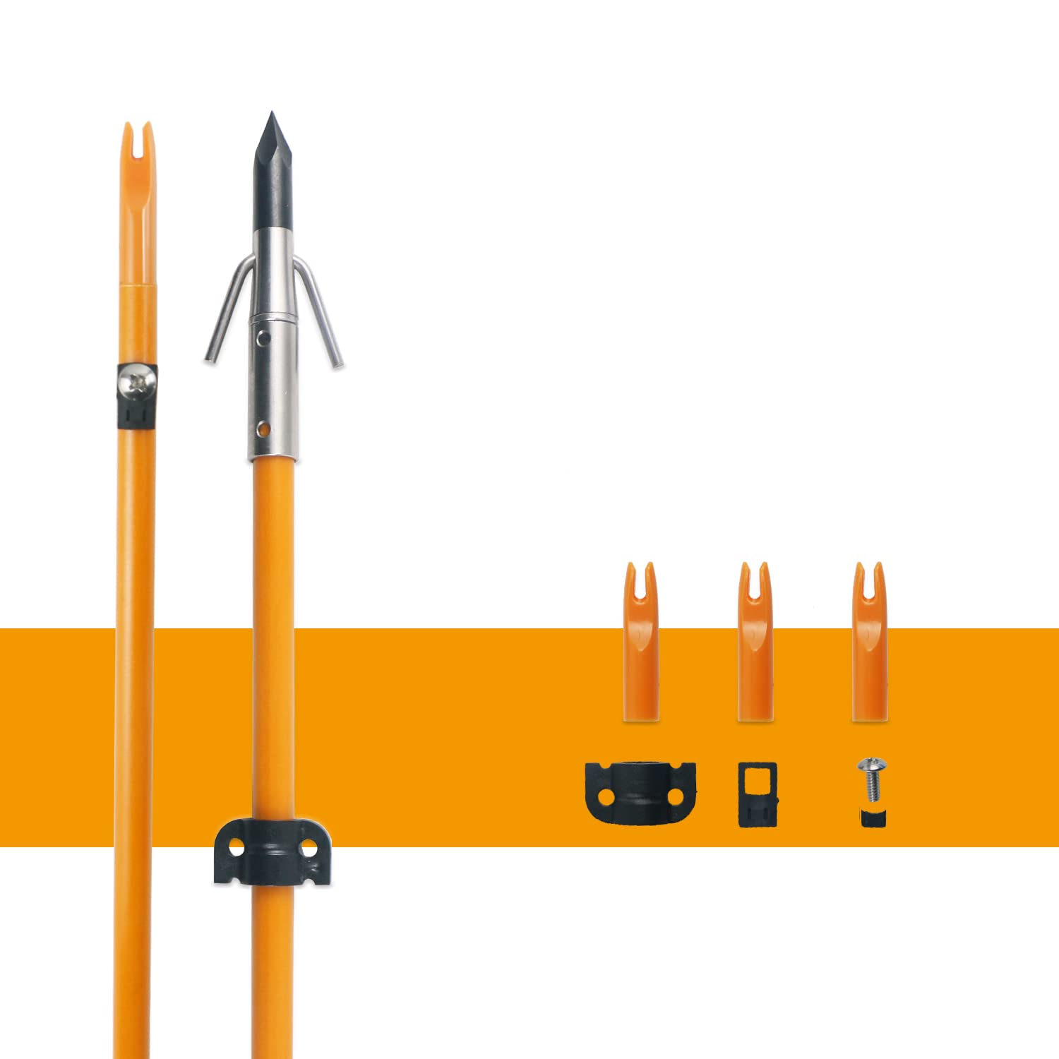 Tiger Archery fixed nocks with glue for durable assembly