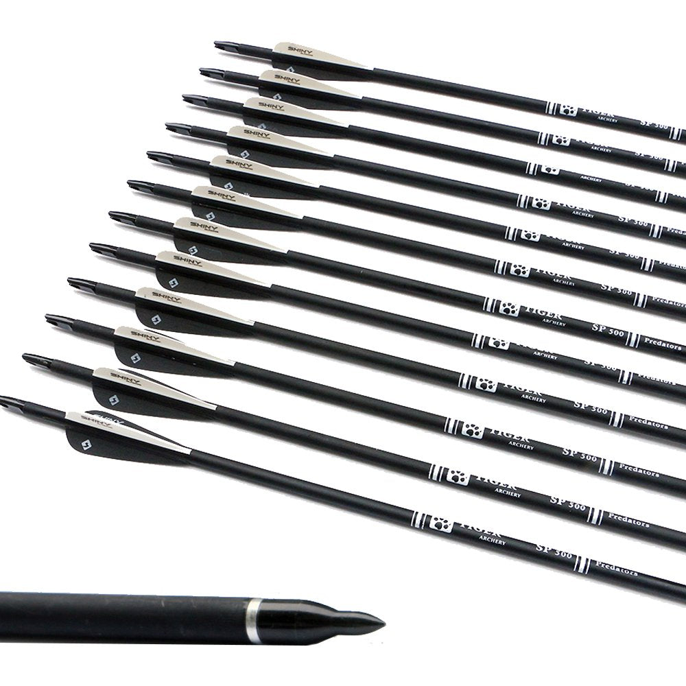 TIGER ARCHERY arrows shown on outdoor range for practice sessions