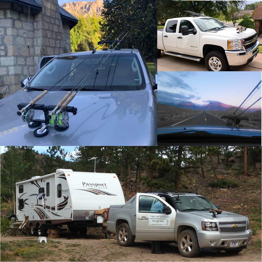 Tight Line Enterprises bungee-tie-downs secure gear during highway travel.