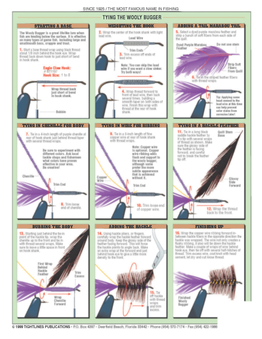 Tightlines Basic Fly Tying Set diagram 06: beginner-friendly visuals for practice