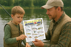 Tightlines Freshwater Chart portable design for on the go use