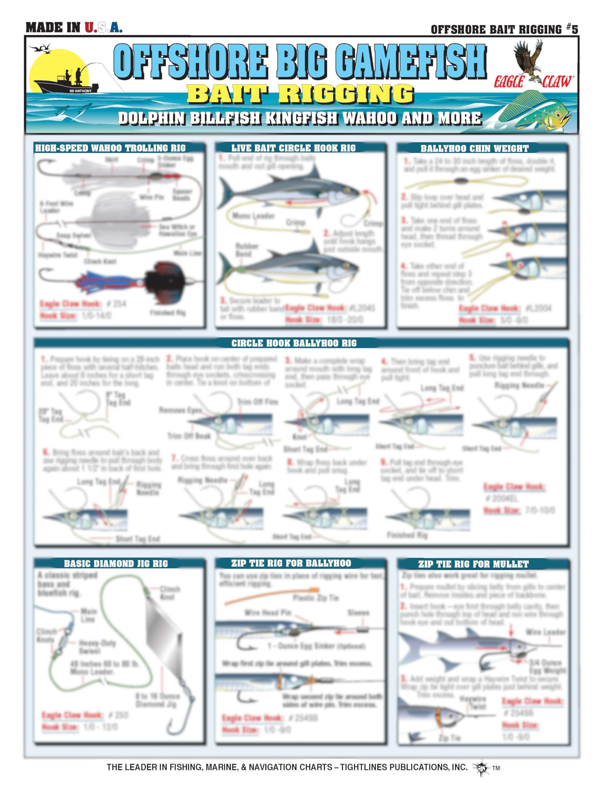 Tightlines Offshore Bait Rigging Five guide cover for quick field reference on big game tackle.
