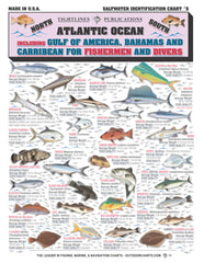 Tightlines Saltwater Fish Identification Chart cover for quick on-boat reference