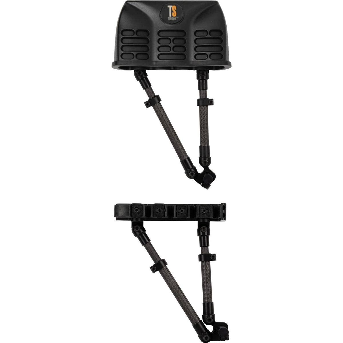 TightSpot Pivot quiver 5-arrow in black offers lightweight balance for quick follow-up shots.