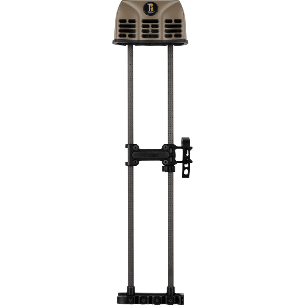 TightSpot Quiver Lite left-handed 5-arrow saddle tan with Quick Draw improves bow balance