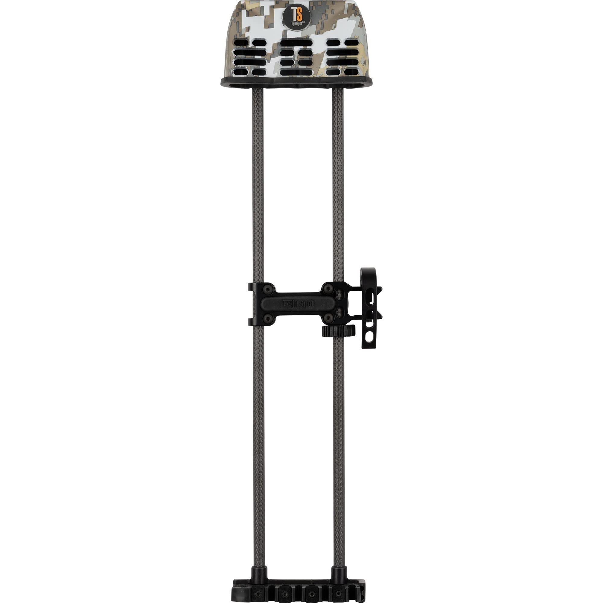 TightSpot quiver lite with Quick Draw visual demonstrates one-handed removal and secure arrow grip.