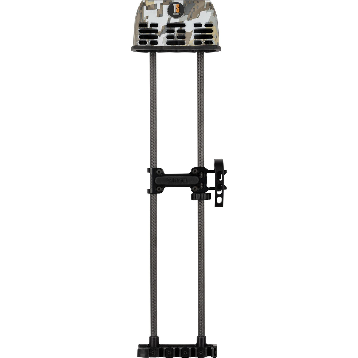 TightSpot quiver lite with Quick Draw visual demonstrates one-handed removal and secure arrow grip.