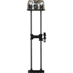TightSpot quiver lite with Quick Draw visual demonstrates one-handed removal and secure arrow grip.