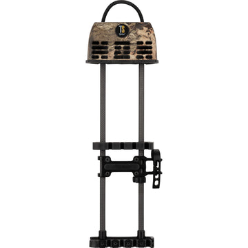 TightSpot Rise quiver for 5 arrows on Mossy Oak DNA enhances balance and rapid access