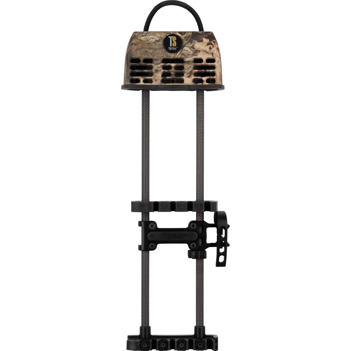 TightSpot Rise quiver for 5 arrows on Mossy Oak DNA enhances balance and rapid access