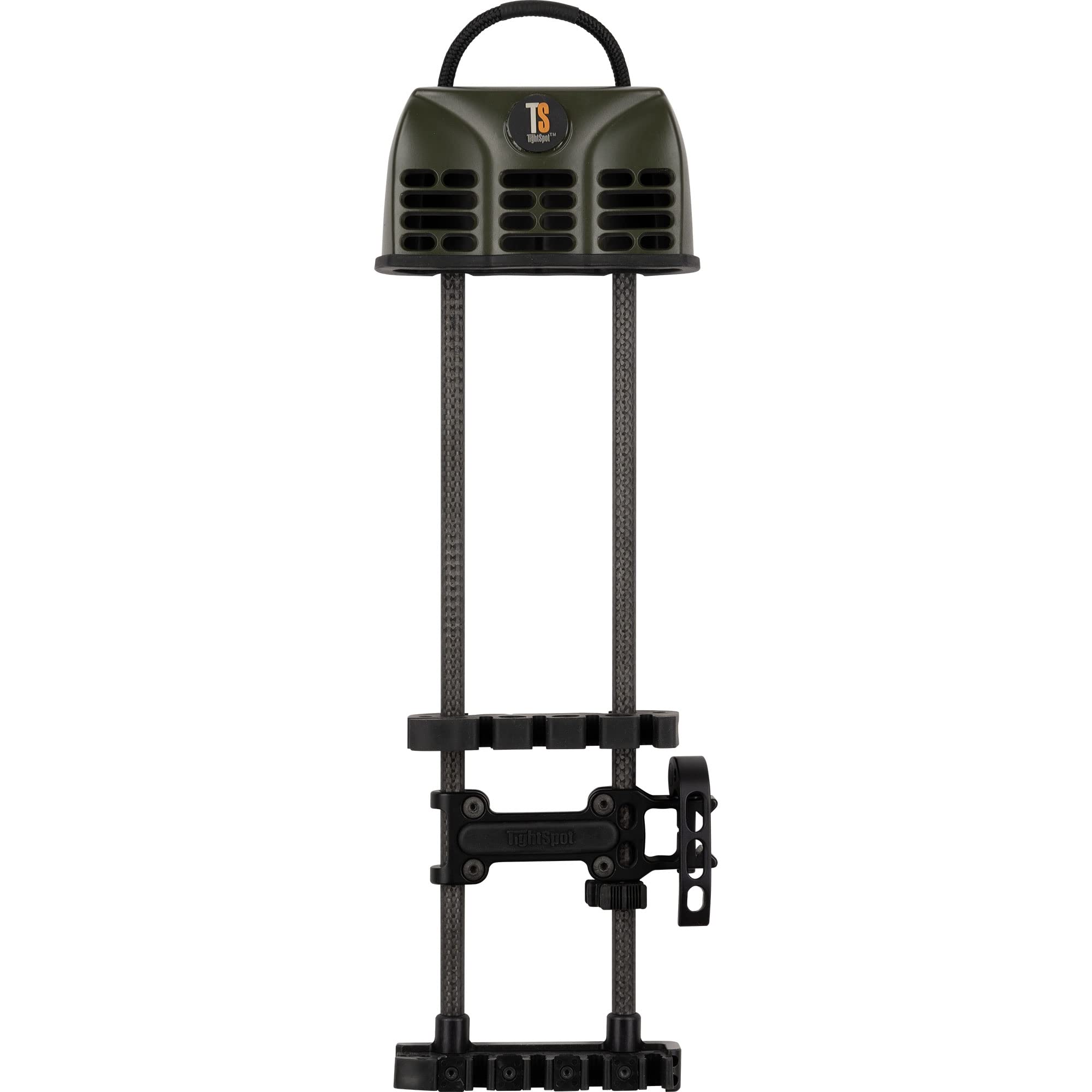TightSpot Rise quiver for right-handed bow improves balance and arrow security during hunts.