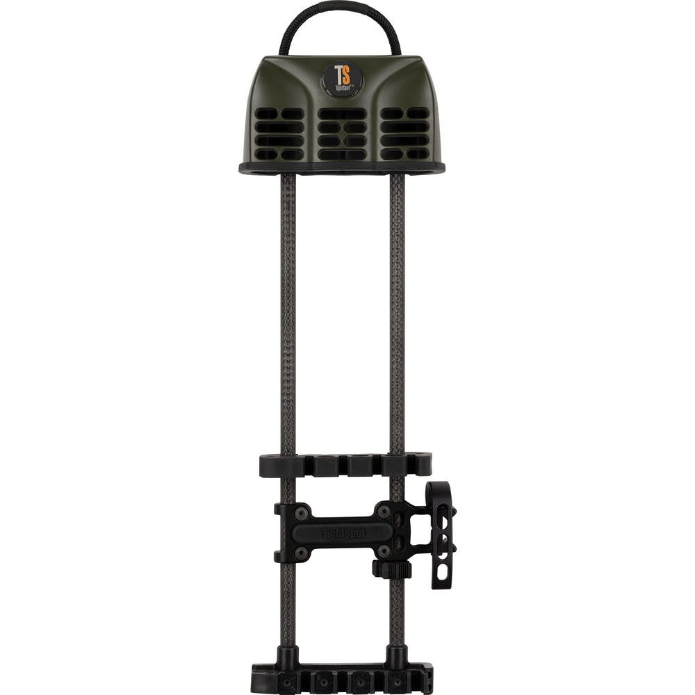 TightSpot Rise quiver for right-handed bow improves balance and arrow security during hunts.