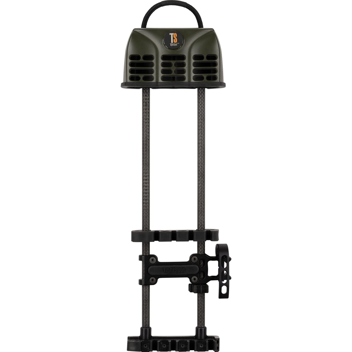 TightSpot Rise quiver for right-handed bow improves balance and arrow security during hunts.