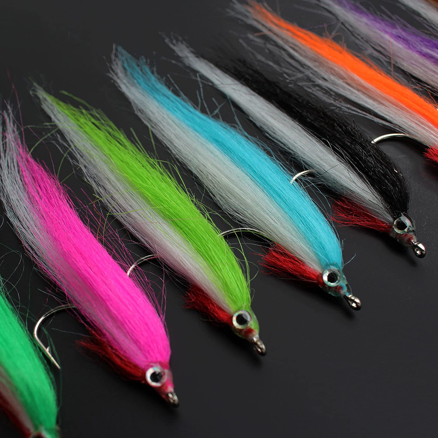 Tigofly 20-piece UV color fly fishing flies set - brown color variant