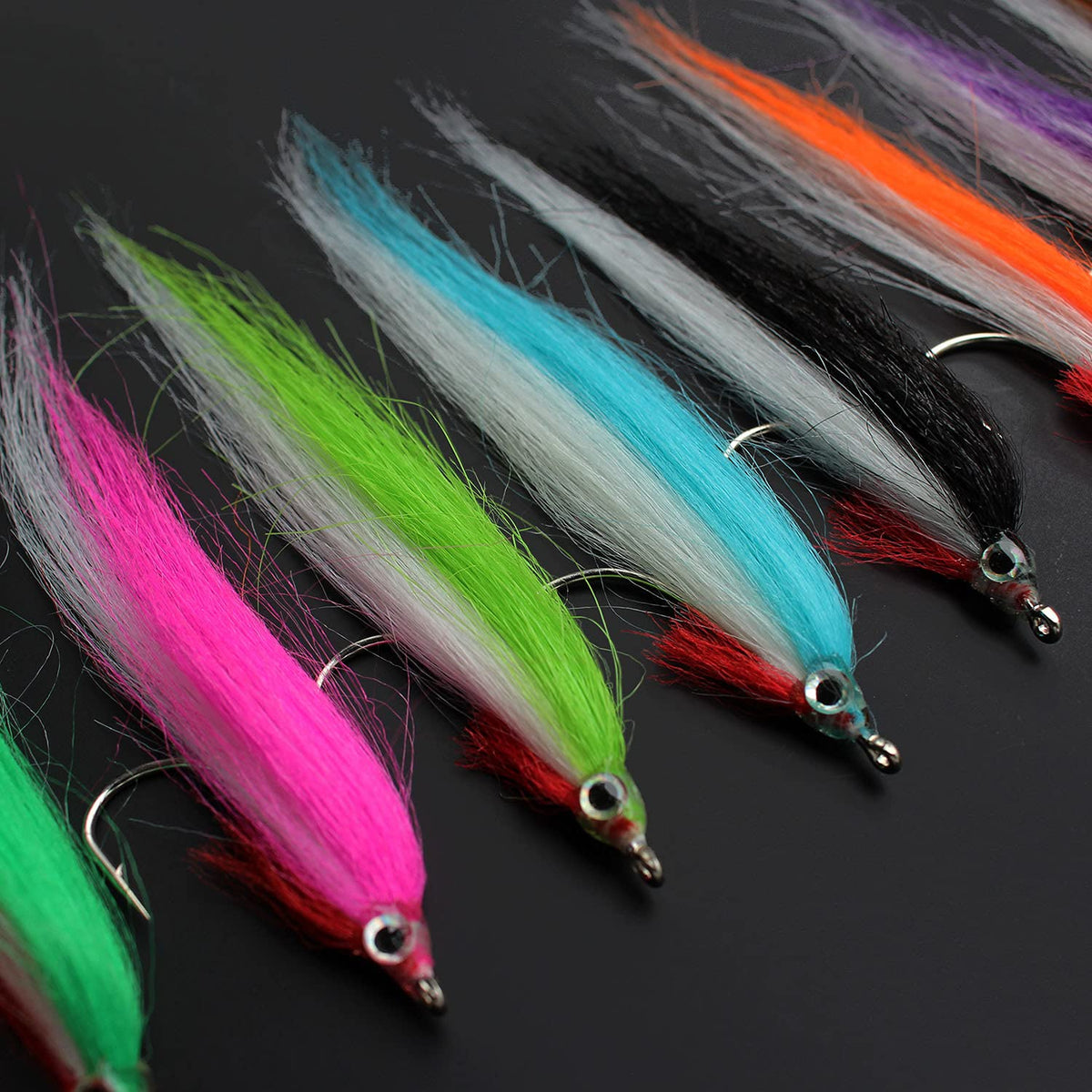 Tigofly 20-piece UV color fly fishing flies set - brown color variant