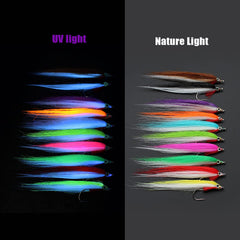 Tigofly 20-piece UV color fly fishing flies set - green color variant