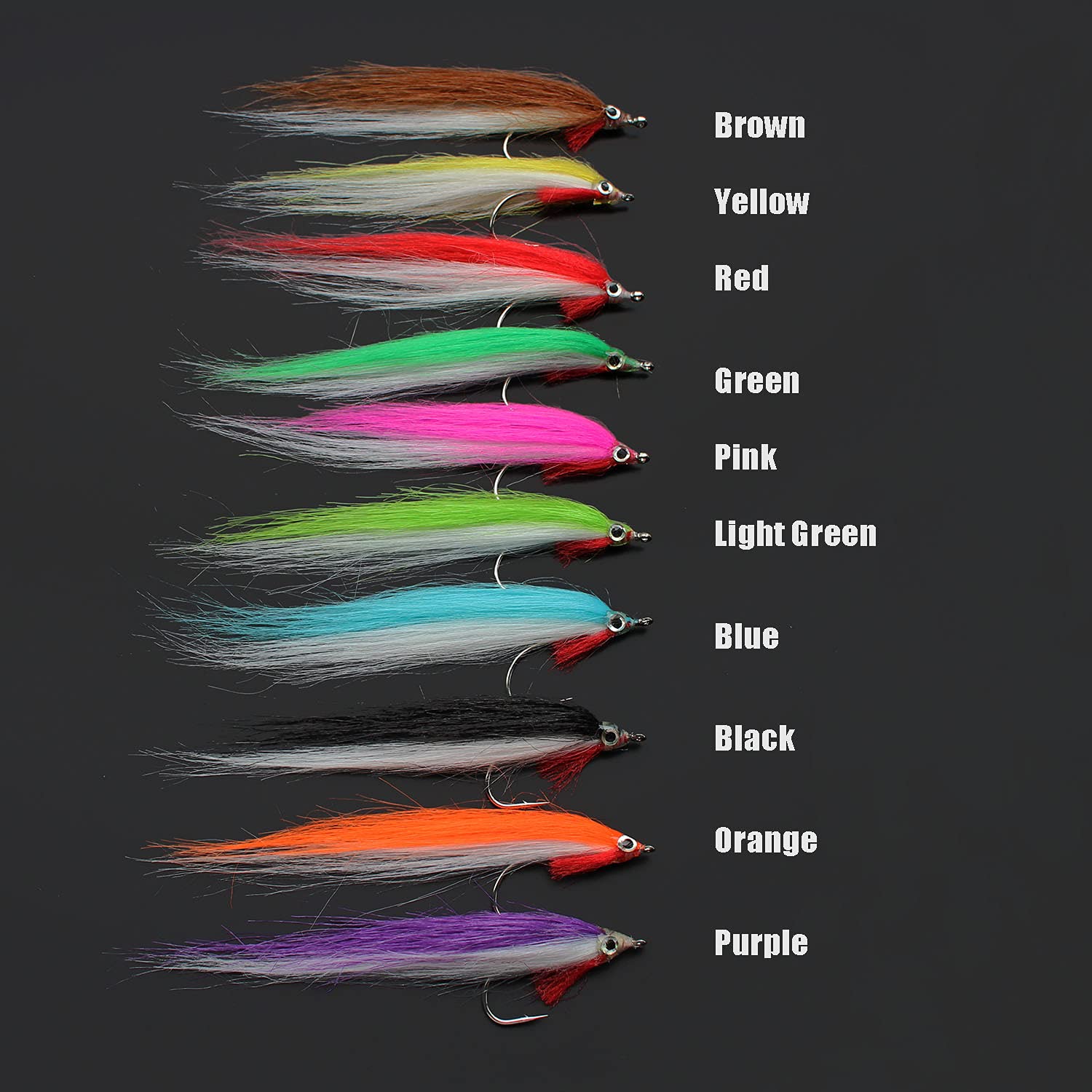 Tigofly 20-piece UV color fly fishing flies set - light green color variant