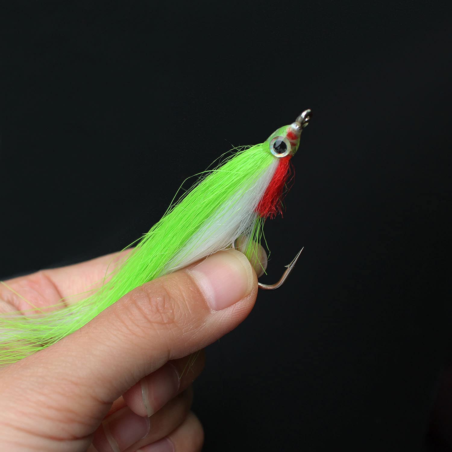 Tigofly 20pc 1/0 UV high carbon hook fly fishing flies set - image 4