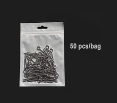 Pack of 50 Tigofly screws for DIY fishing lures