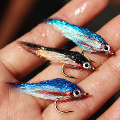 Tigofly wounded minnow fly color 1 - 1.5 inch, size #8