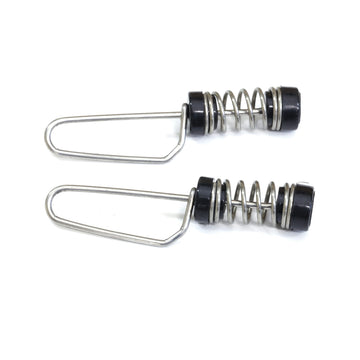 Tigress halyard flag clip demonstrates secure flag attachment for outrigging gear.
