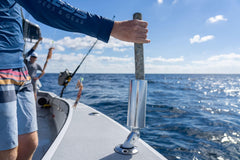 Tigress Deep Drop Bucket Lead Holder features stainless hardware for marine durability