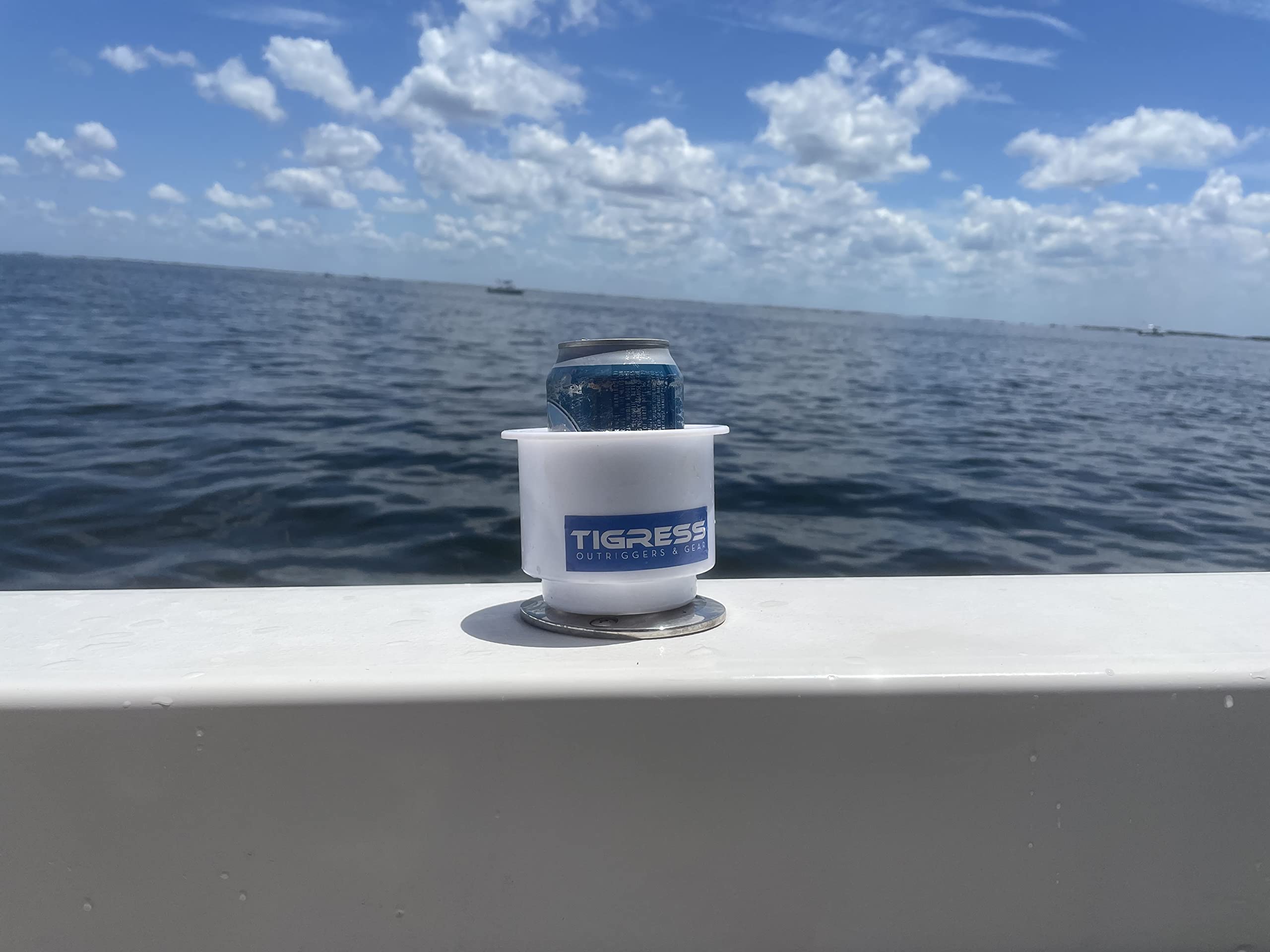 Tigress stainless cup holder easy-install for quick boat setup