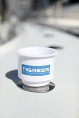 Tigress cup holder secure-grip ensures stability for varied cup sizes during waves