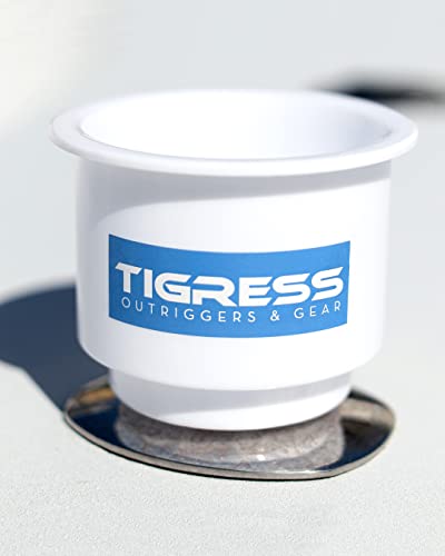 Tigress boat cup holder versatile-cup-sizes fits mugs bottles securely
