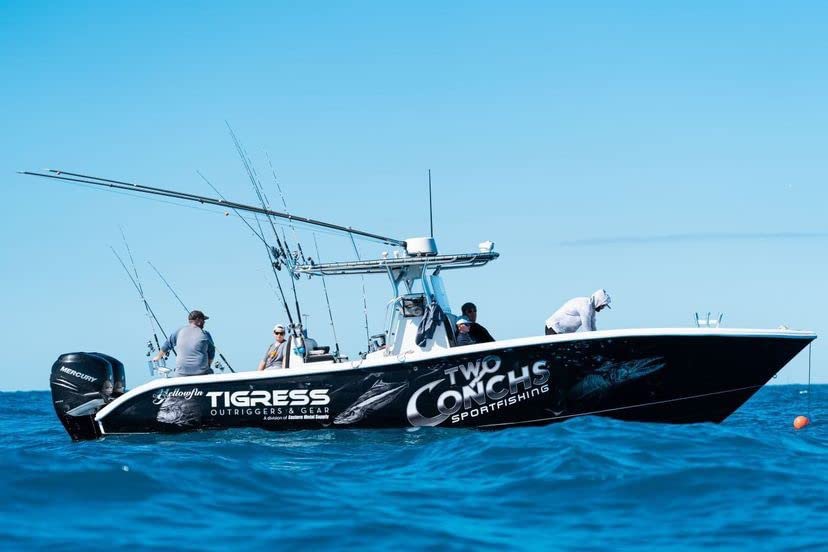 Tigress XD anodized aluminum tubing emphasizes strength during rugged boat maneuvers.