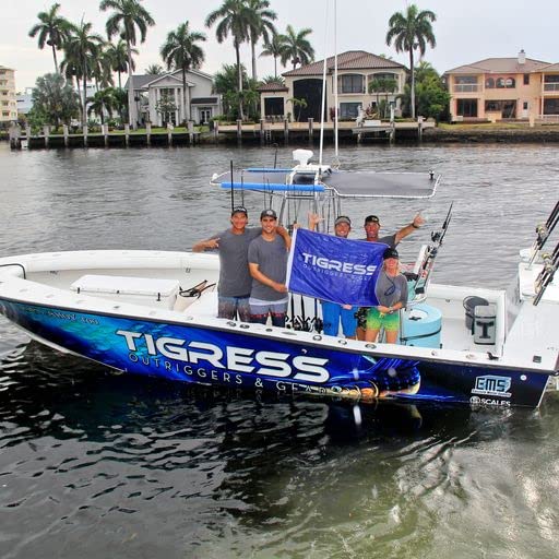 Tigress XD center outrigger retracted under 6 feet for trailer storage