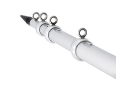 Tigress XD telescoping outrigger assembly enables quick deployment for sport fishing enthusiasts.