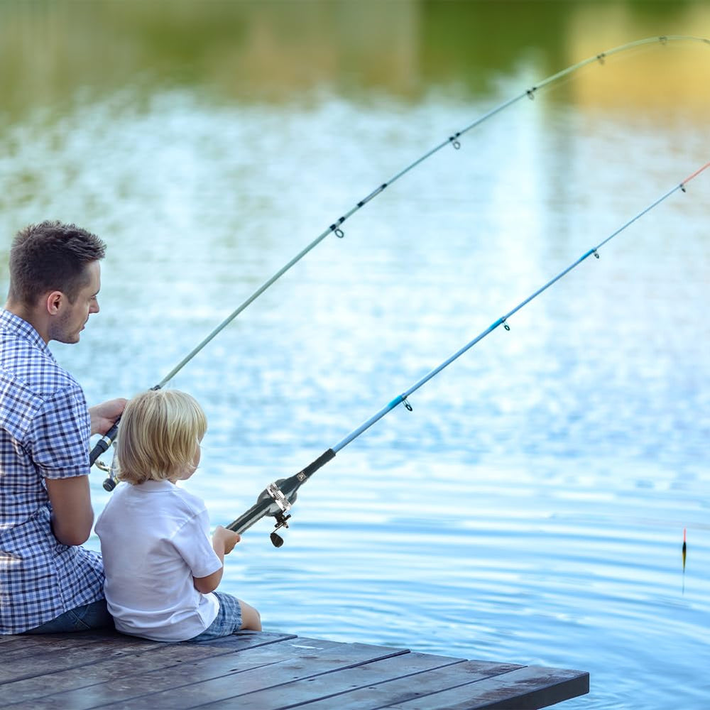 Tiiyee travel fishing rod compact design, ideal for hikers and campers.