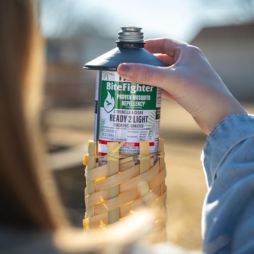 TIKI BiteFighter citronella cedar scent enhances outdoor mosquito deterrence