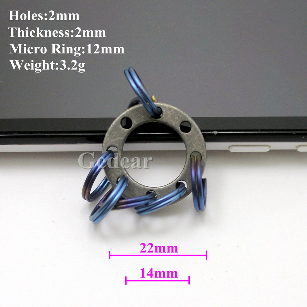 Lightweight at 3.2g with strong titanium construction for durable use.