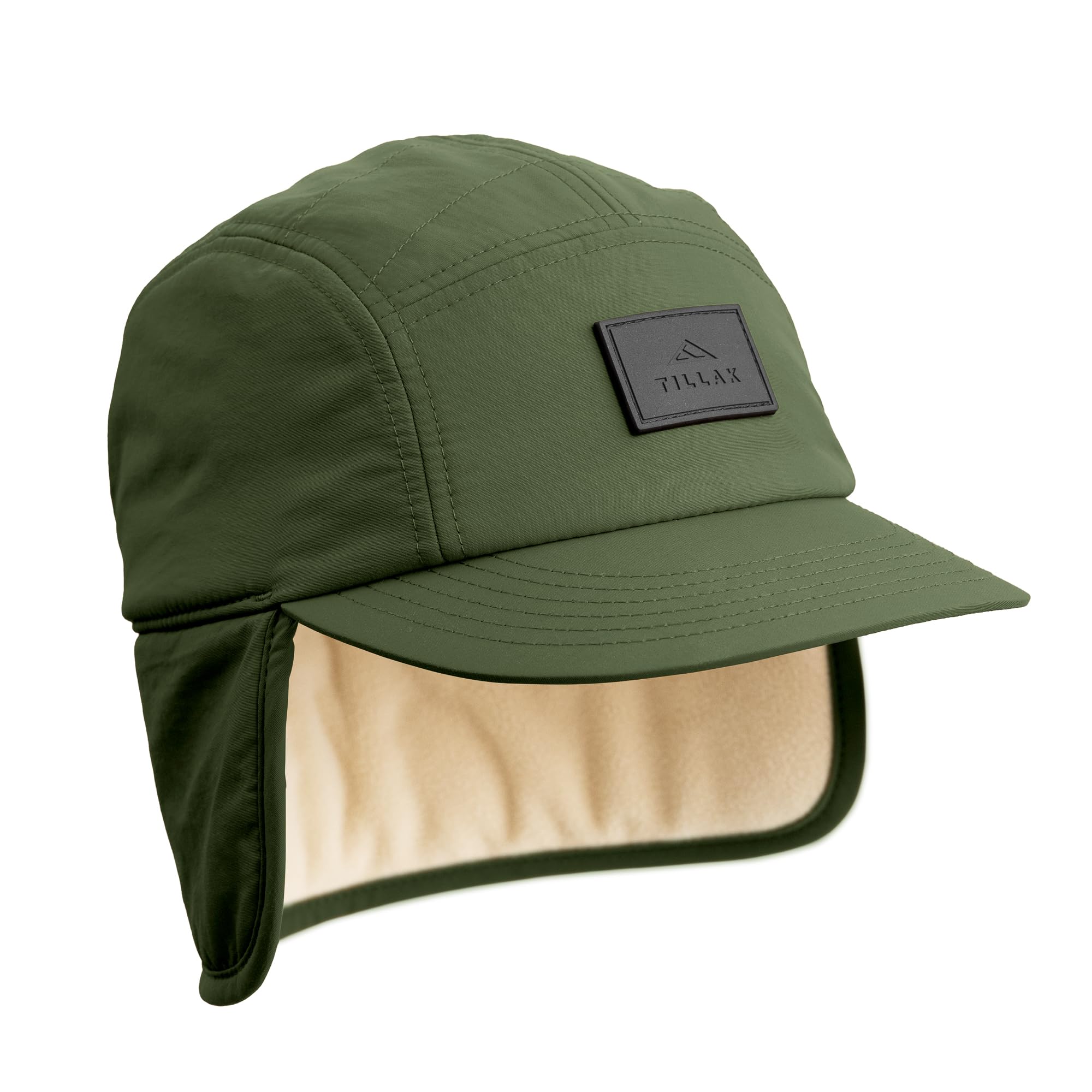 Tillak Tahoma Hat in fir green insulated for cold-weather warmth