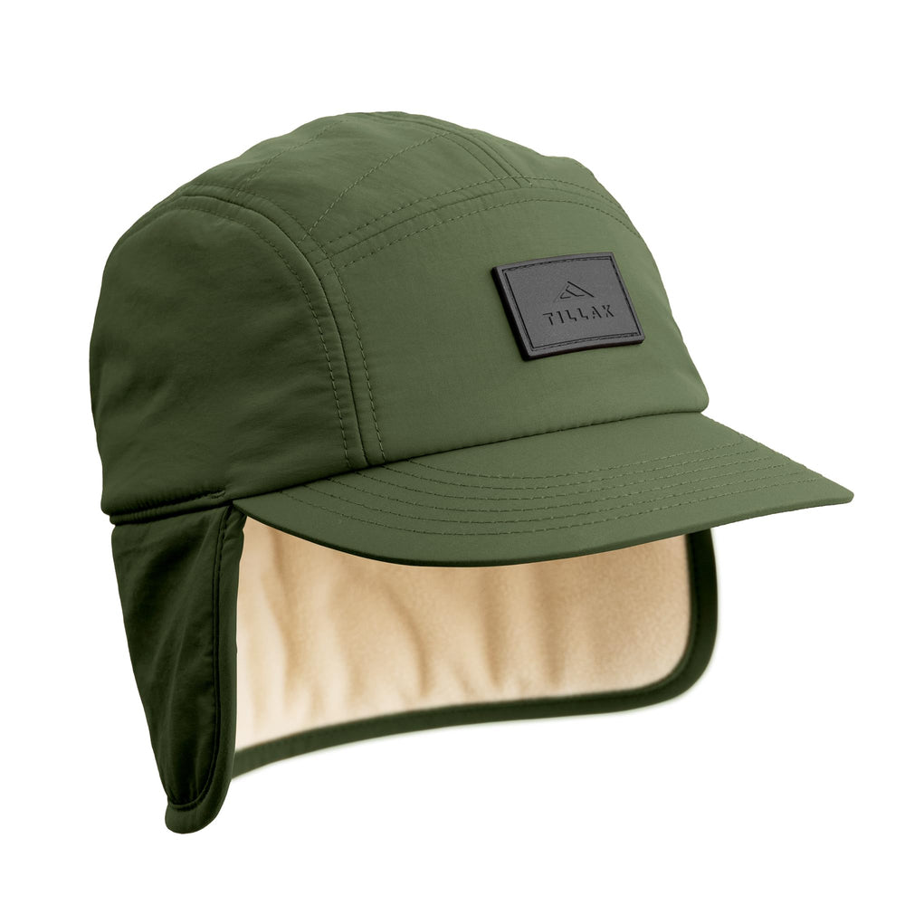 Tillak Tahoma Hat in fir green insulated for cold-weather warmth