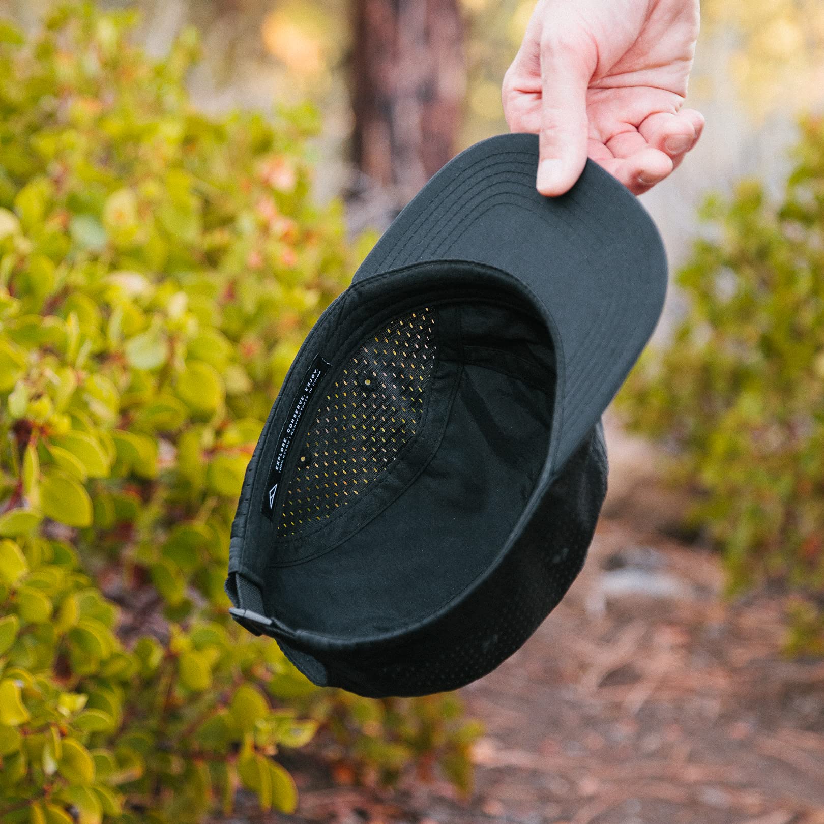 Tillak Wallowa Trail Hat adjustable closure adapts to a range of head sizes