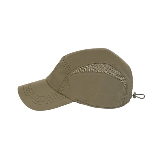 Tilley Airflo Cooling Cap olive UPF50 label highlights sun protection.