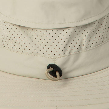 Tilley Dunes Explorer Hat Sand back view with classic fit and breeze