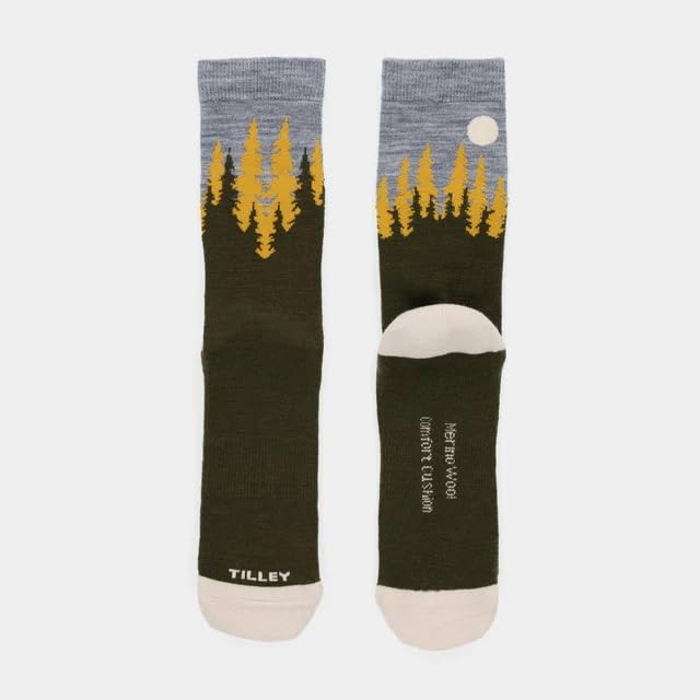 Tilley Landscape Sock khaki arch support for daily wear