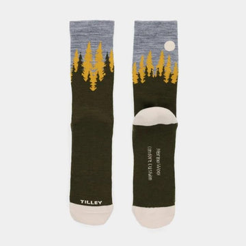 Tilley Landscape Sock khaki arch support for daily wear