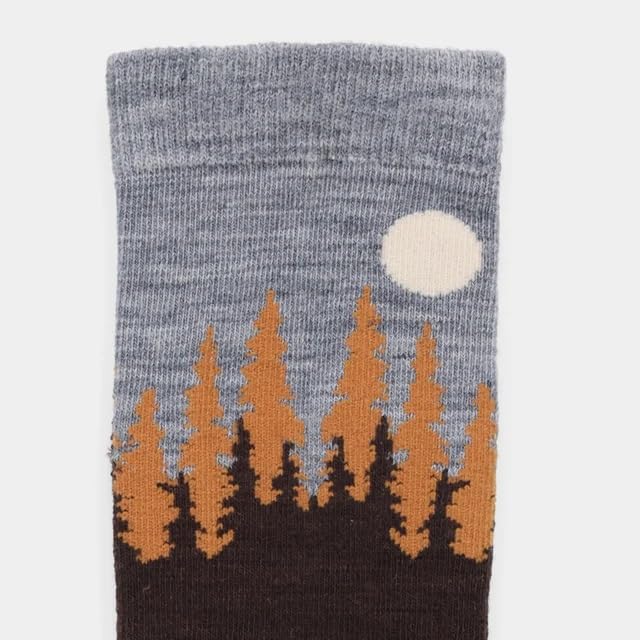 Tilley Landscape Sock Medium Hickory cushioned sole enhances all day wear.