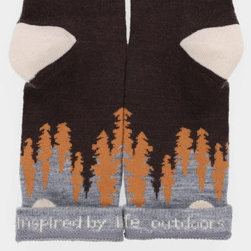 Tilley Landscape Sock Medium Hickory knit detail highlights quality craftsmanship.