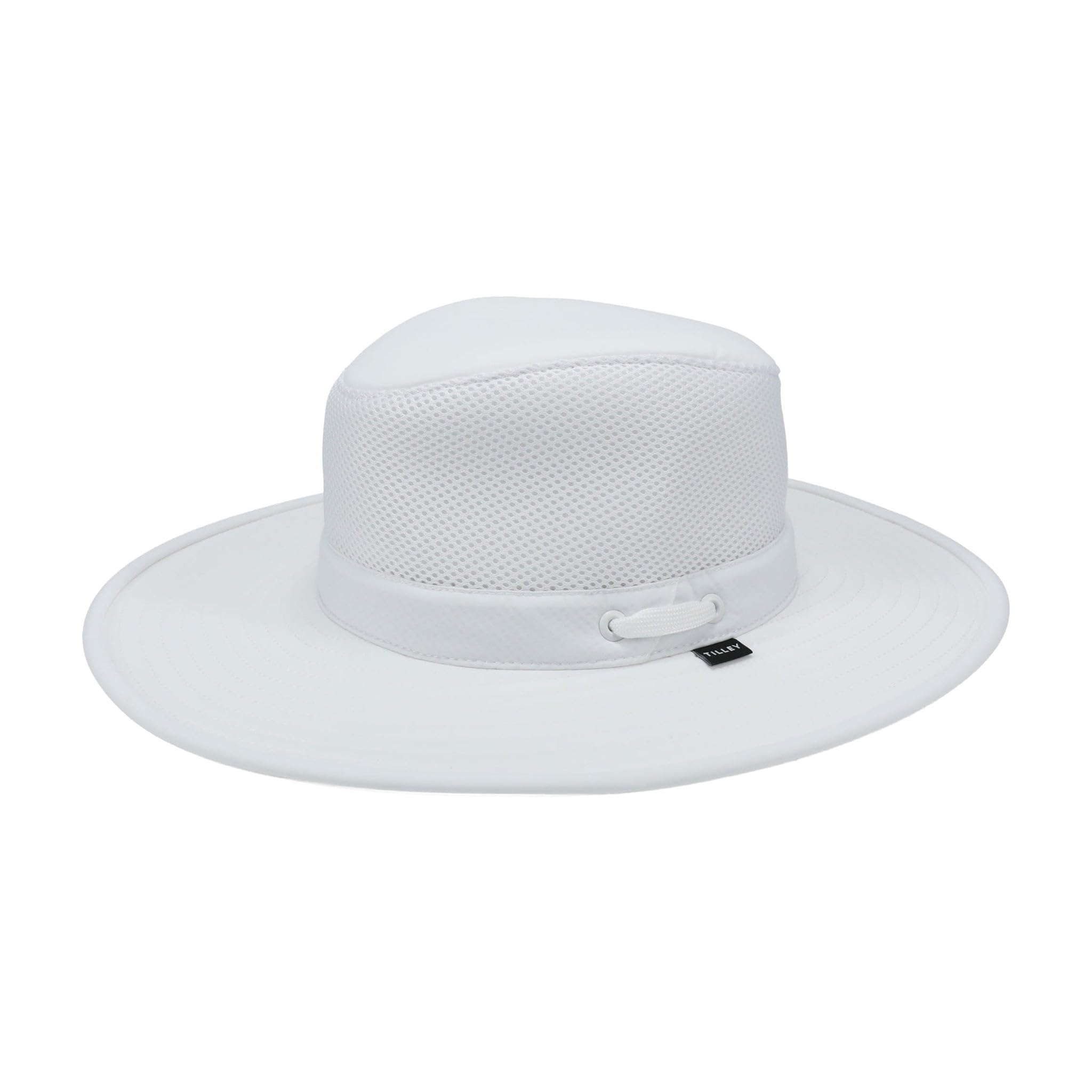 Tilley Standard LTM8 Airflo mesh hat front view shows breathable white design