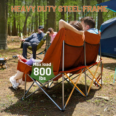 Durable 600D fabric and steel frame for rugged outdoor use